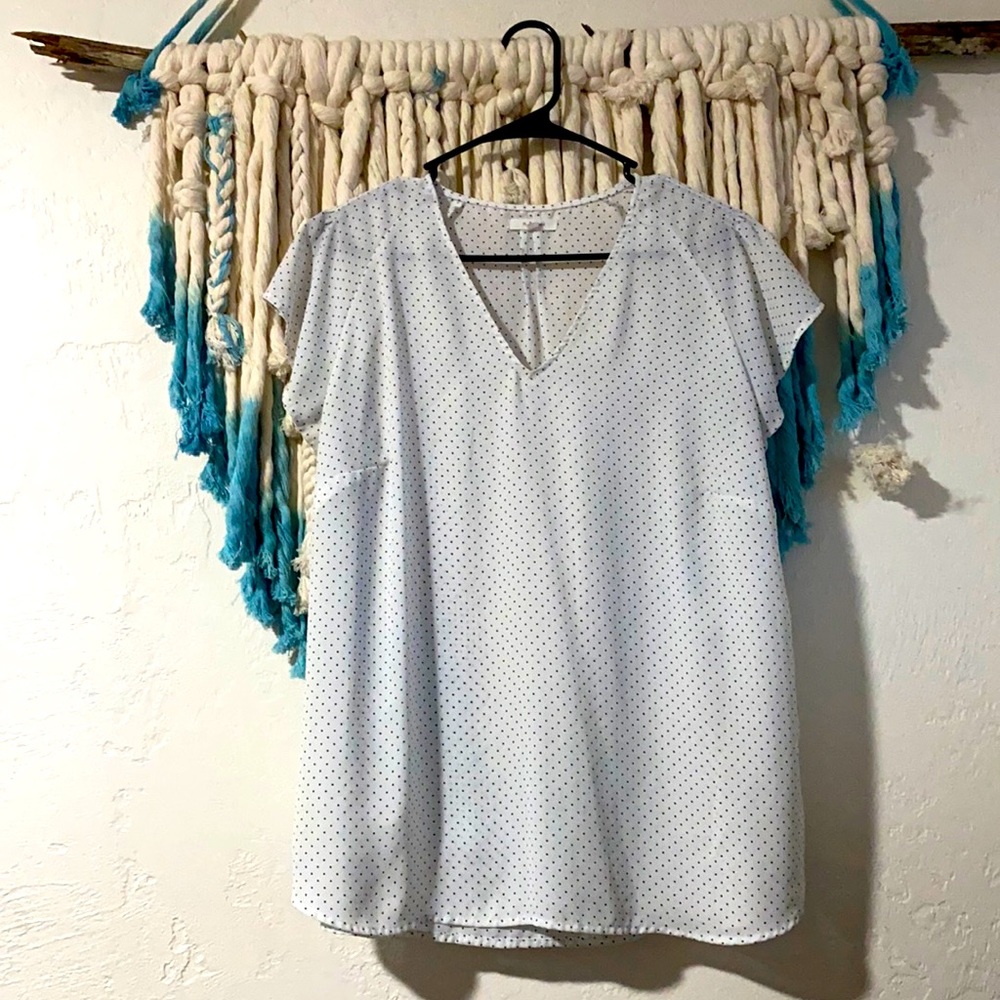 Polka dot blouse